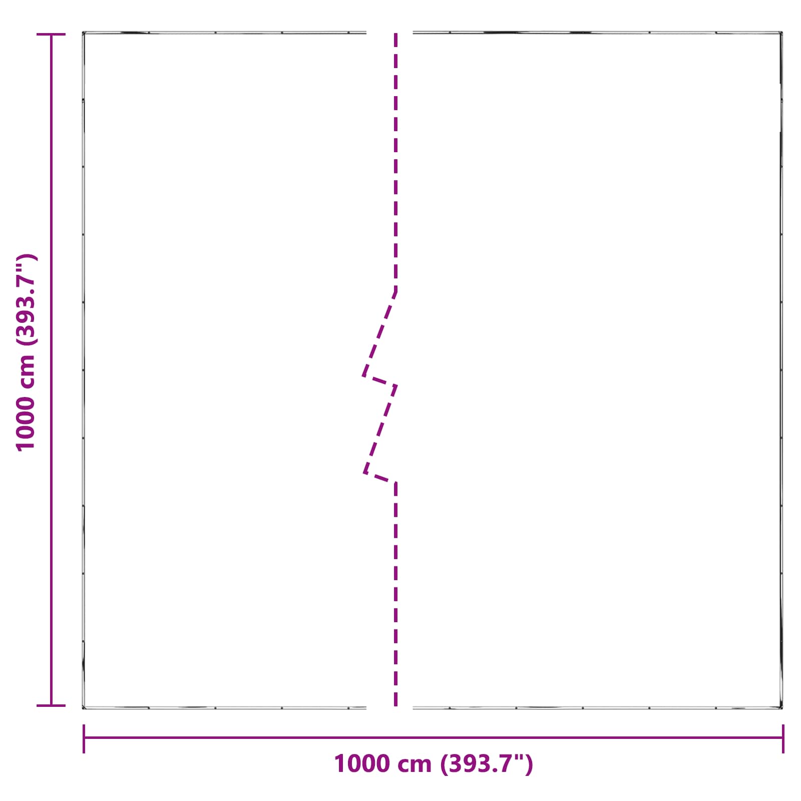 Telo con Occhielli Trasparente 10 x 10 m Polietilene
