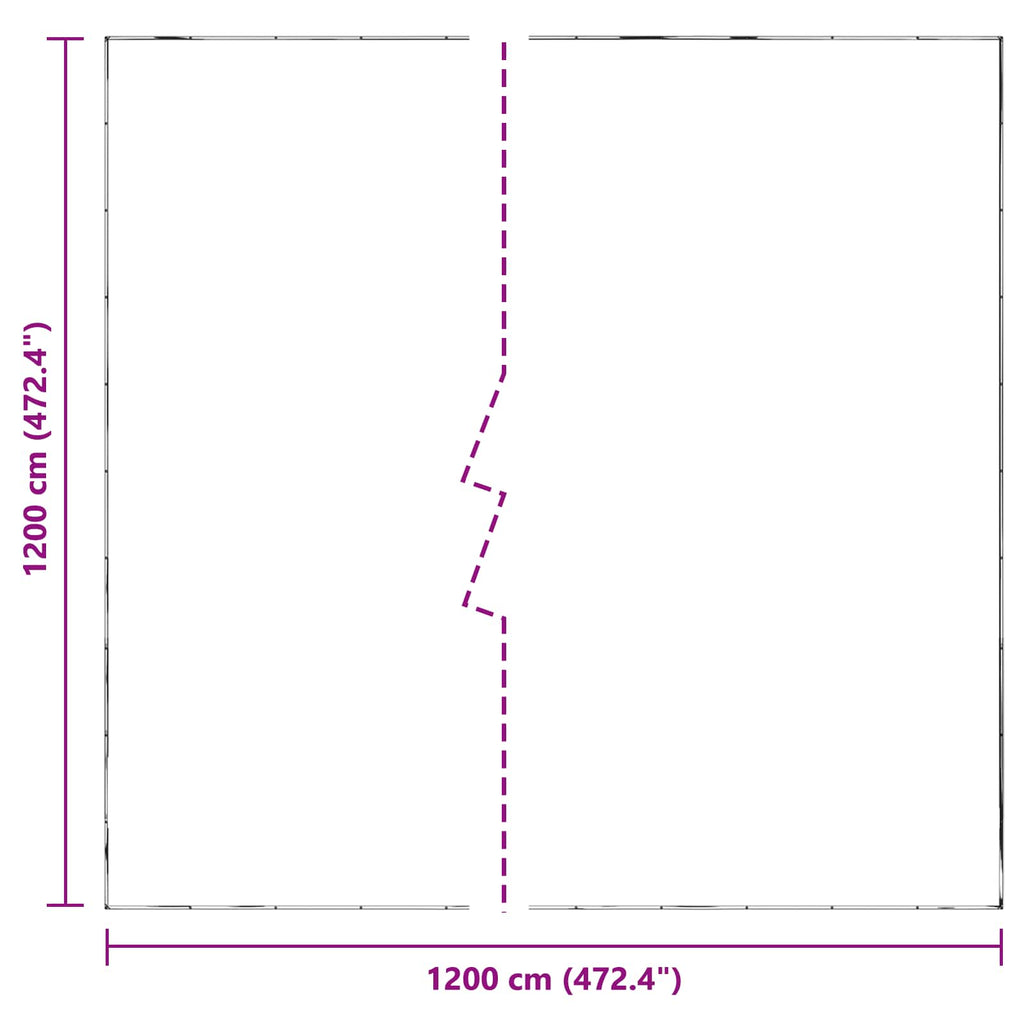 Copertura per Piante Trasparente 12 x 12 m PE
