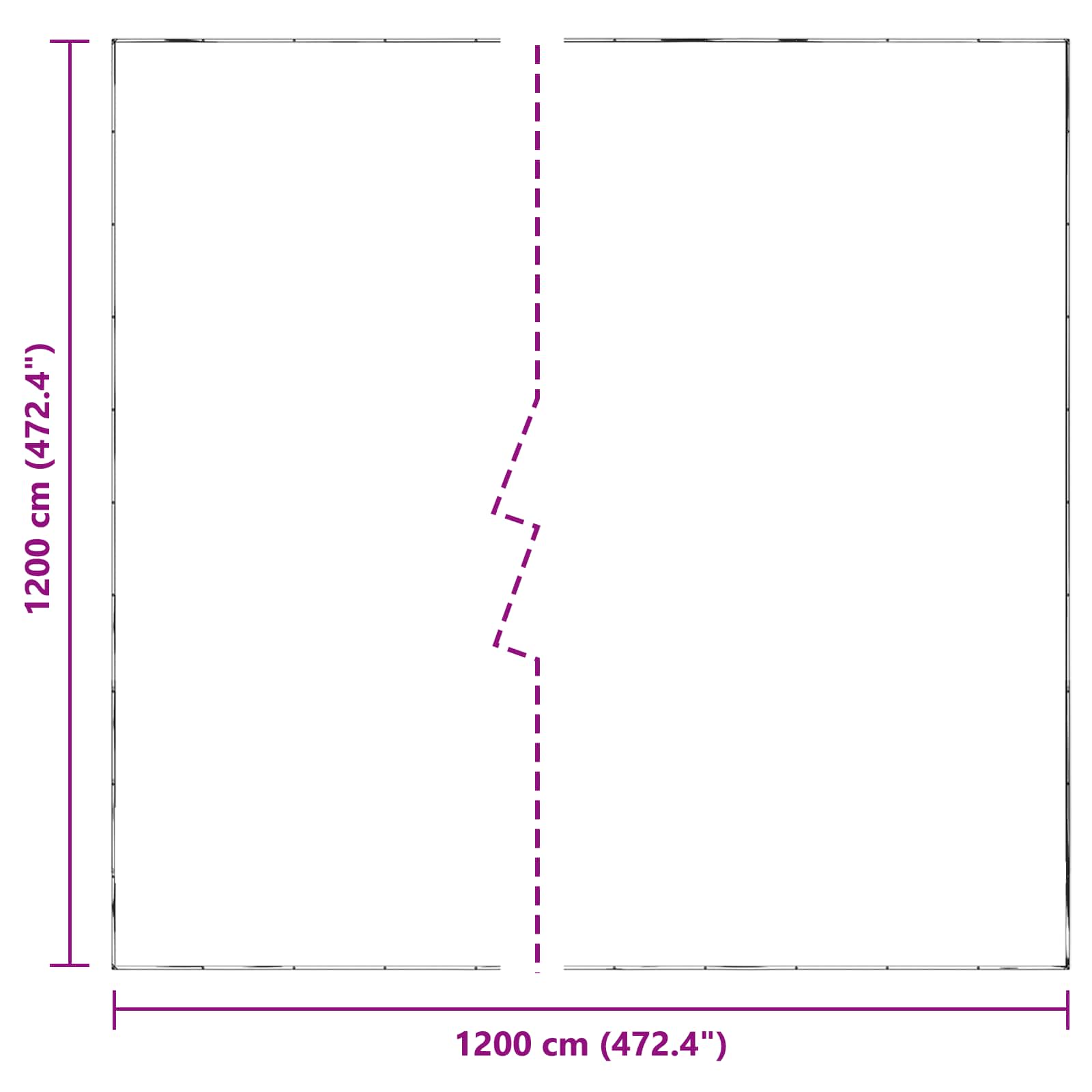 Copertura per Piante Trasparente 12 x 12 m PE