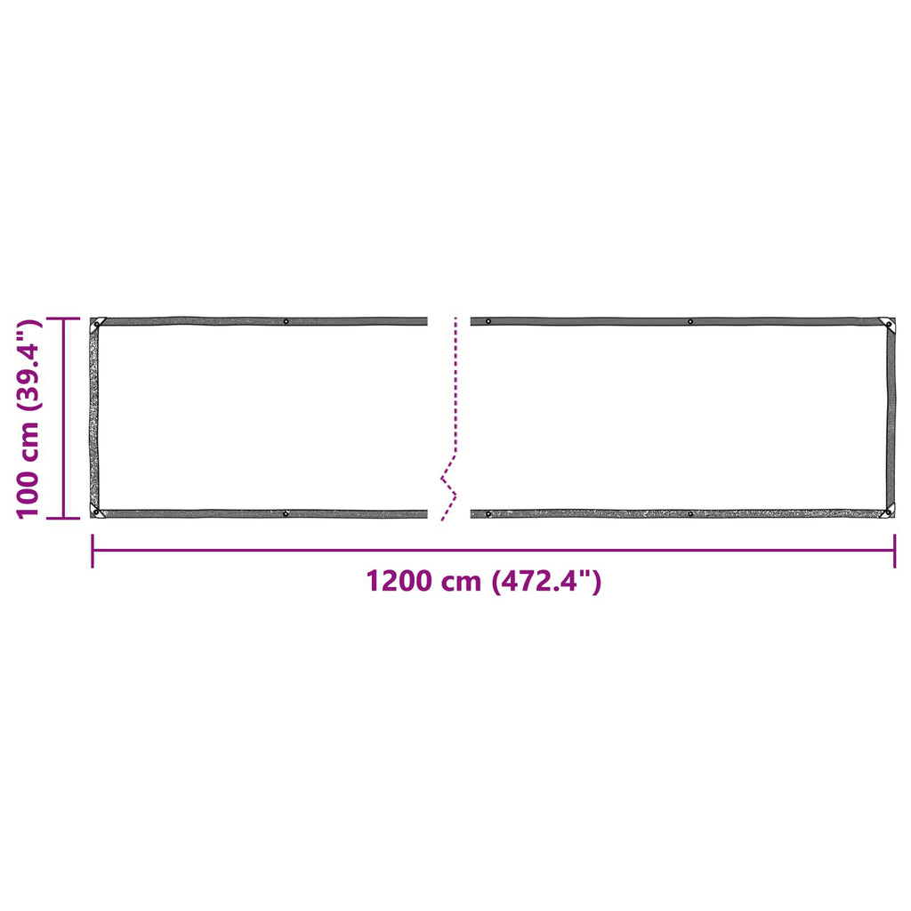 Copertura per Piante Trasparente 1 x 12 m PE