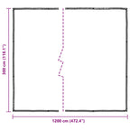 Copertura per Piante Trasparente 3 x 12 m PE