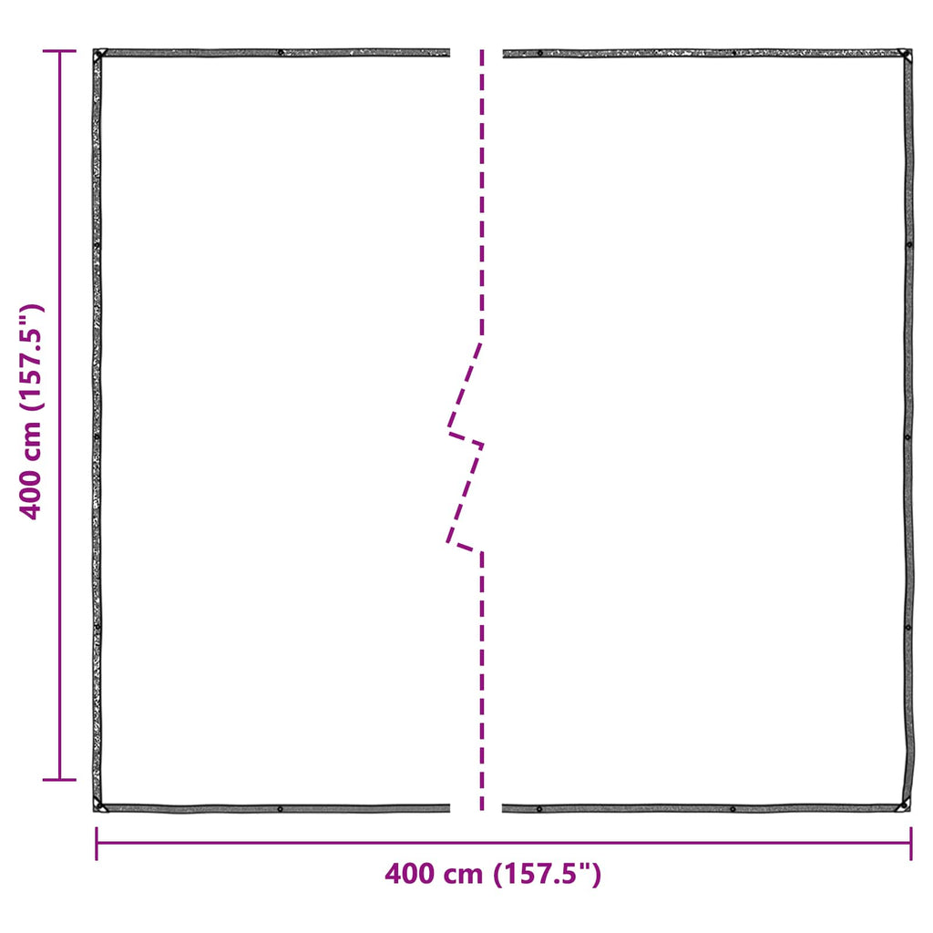 Copertura per Piante Trasparente 4 x 4 m PE