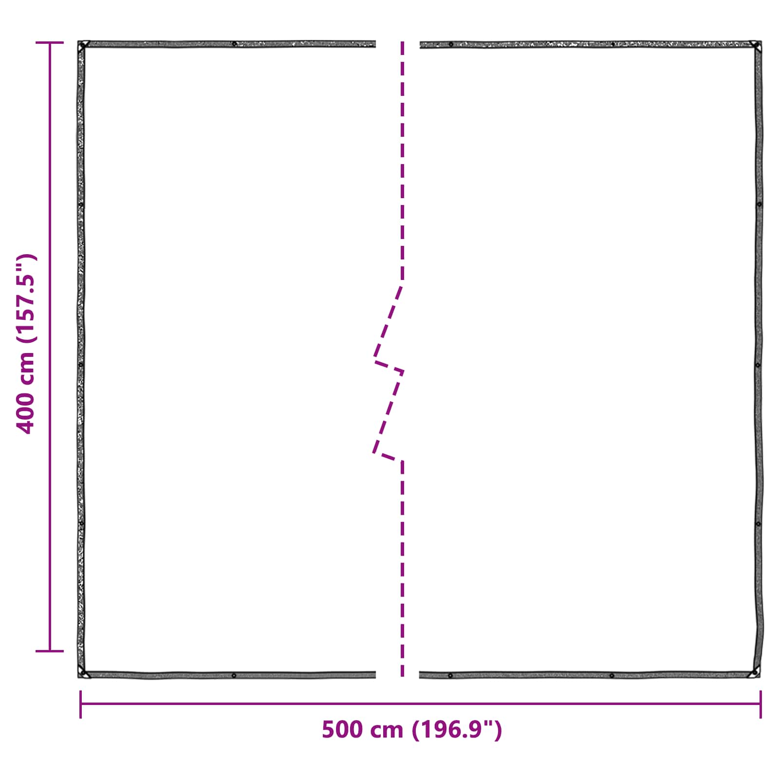 Copertura per Piante Trasparente 4 x 5 m PE