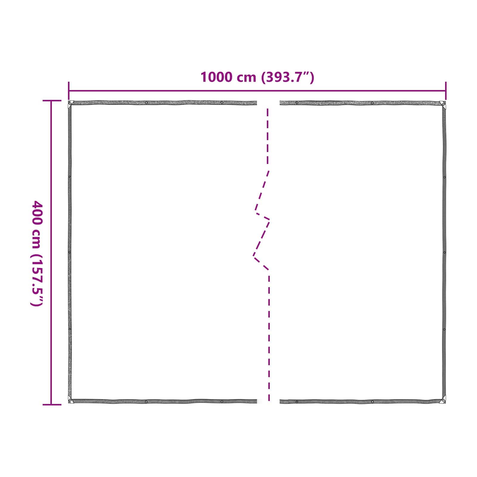Copertura per Piante Trasparente 4 x 10 m PE