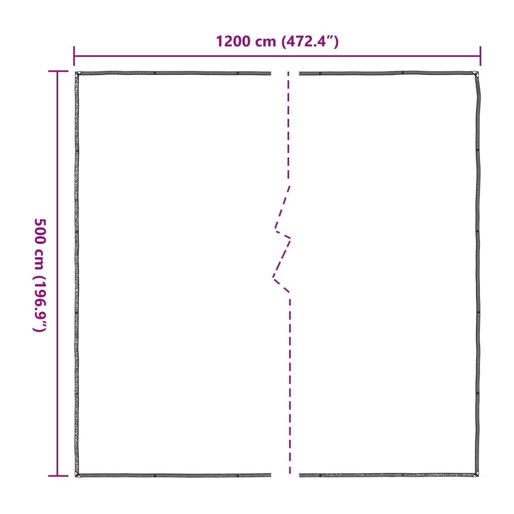 Copertura per Piante Trasparente 5 x 12 m PE