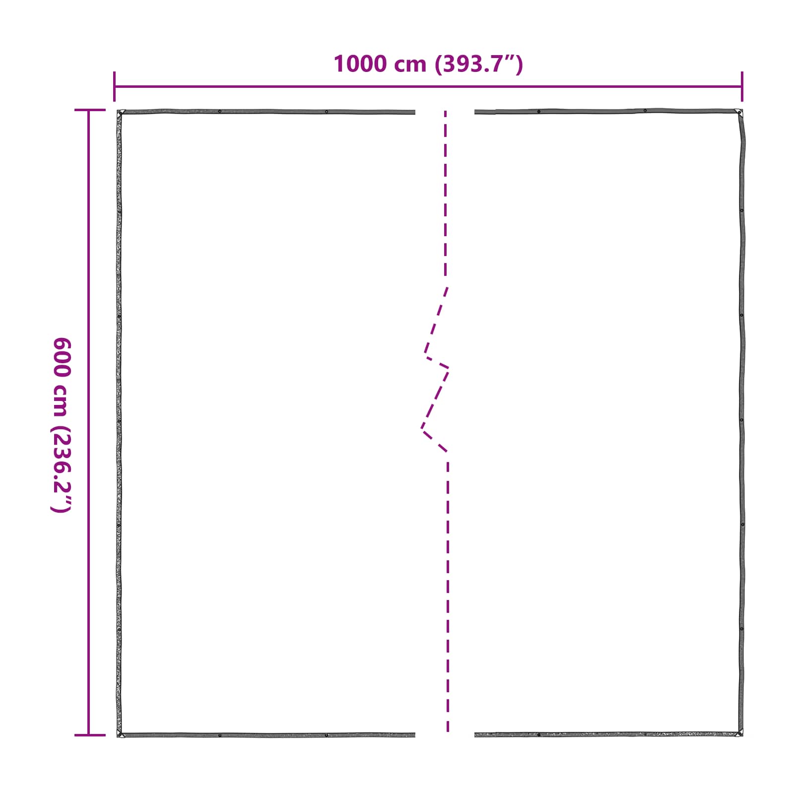 Copertura per Piante Trasparente 6 x 10 m PE