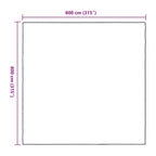 Copertura per Piante Trasparente 8 x 8 m PE