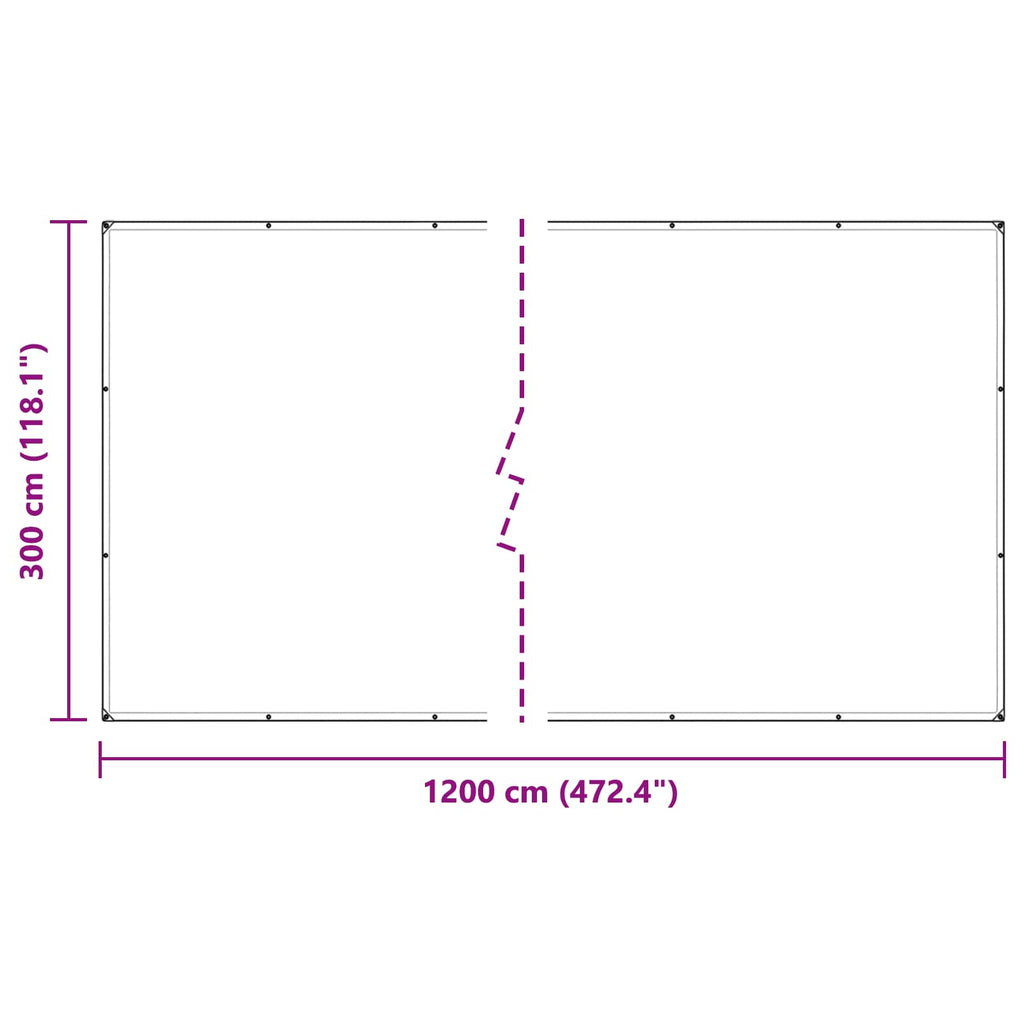 Copertura per Piante Trasparente 3 x 12 m PVC
