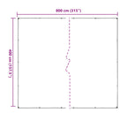 Copertura per Piante Trasparente 4 x 8 m PVC