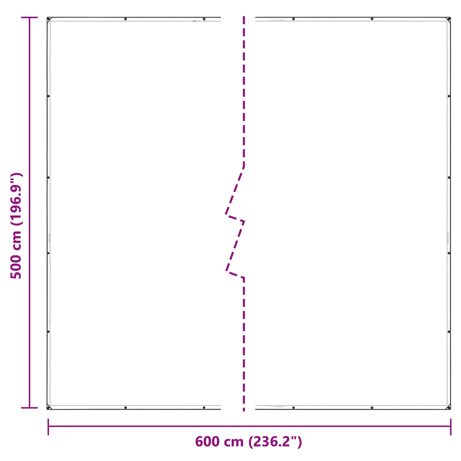 Copertura per Piante Trasparente 5 x 6 m PVC