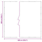 Copertura per Piante Trasparente 6 x 6 m PVC
