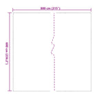Copertura per Piante Trasparente 6 x 8 m PVC