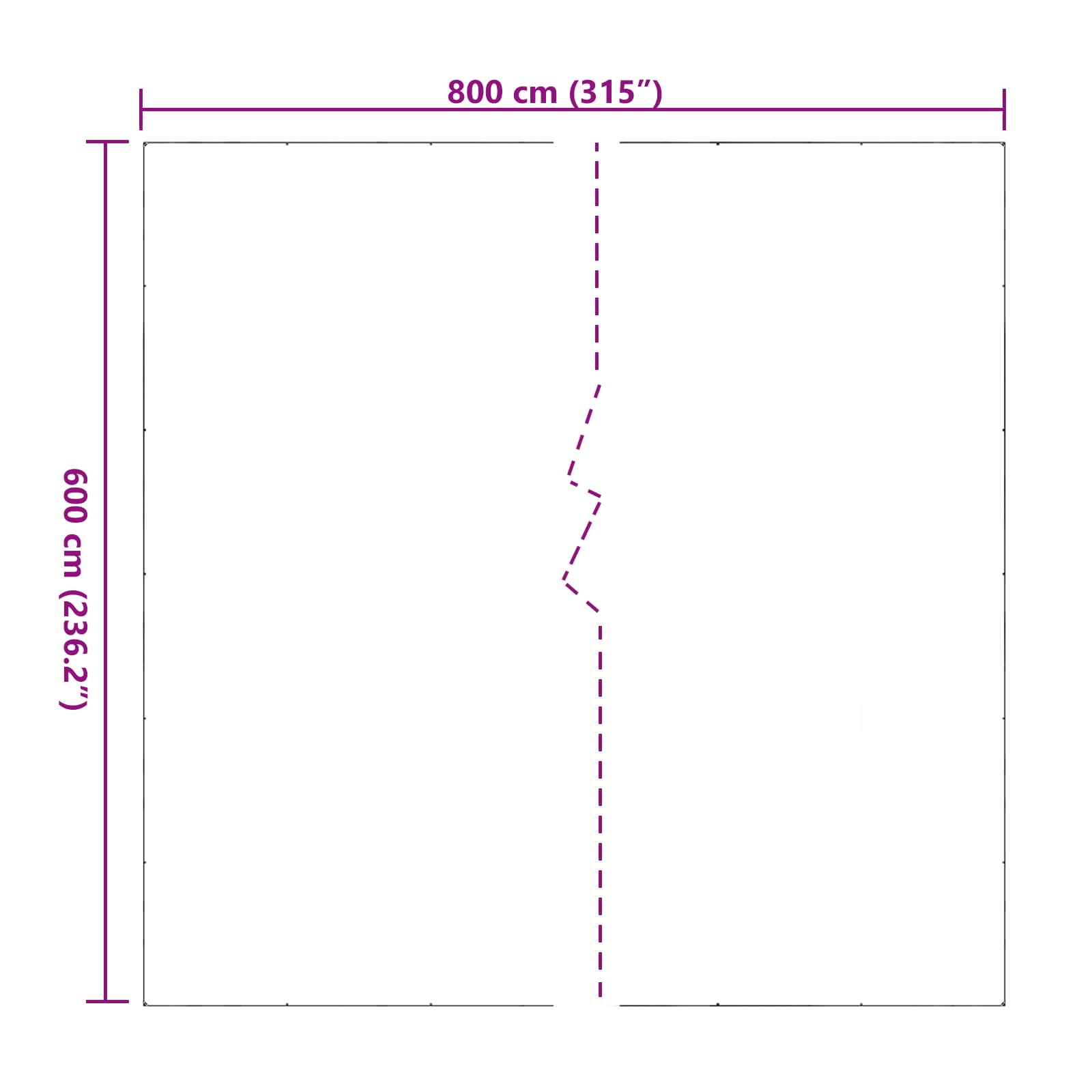 Copertura per Piante Trasparente 6 x 8 m PVC
