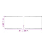 Copertura per Piante Trasparente 2,5 x 1 m PVC