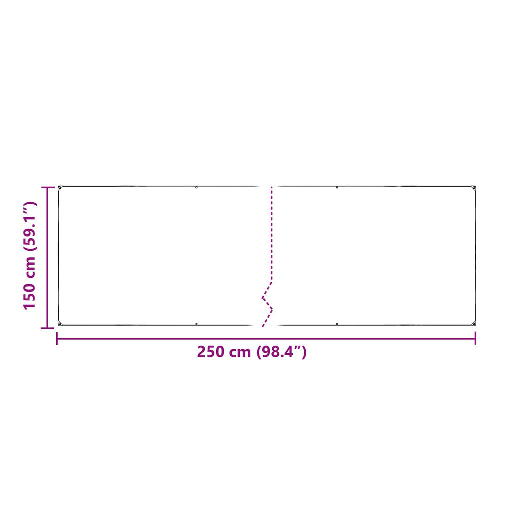 Copertura per Piante Trasparente 2,5 x 1,5 m PVC