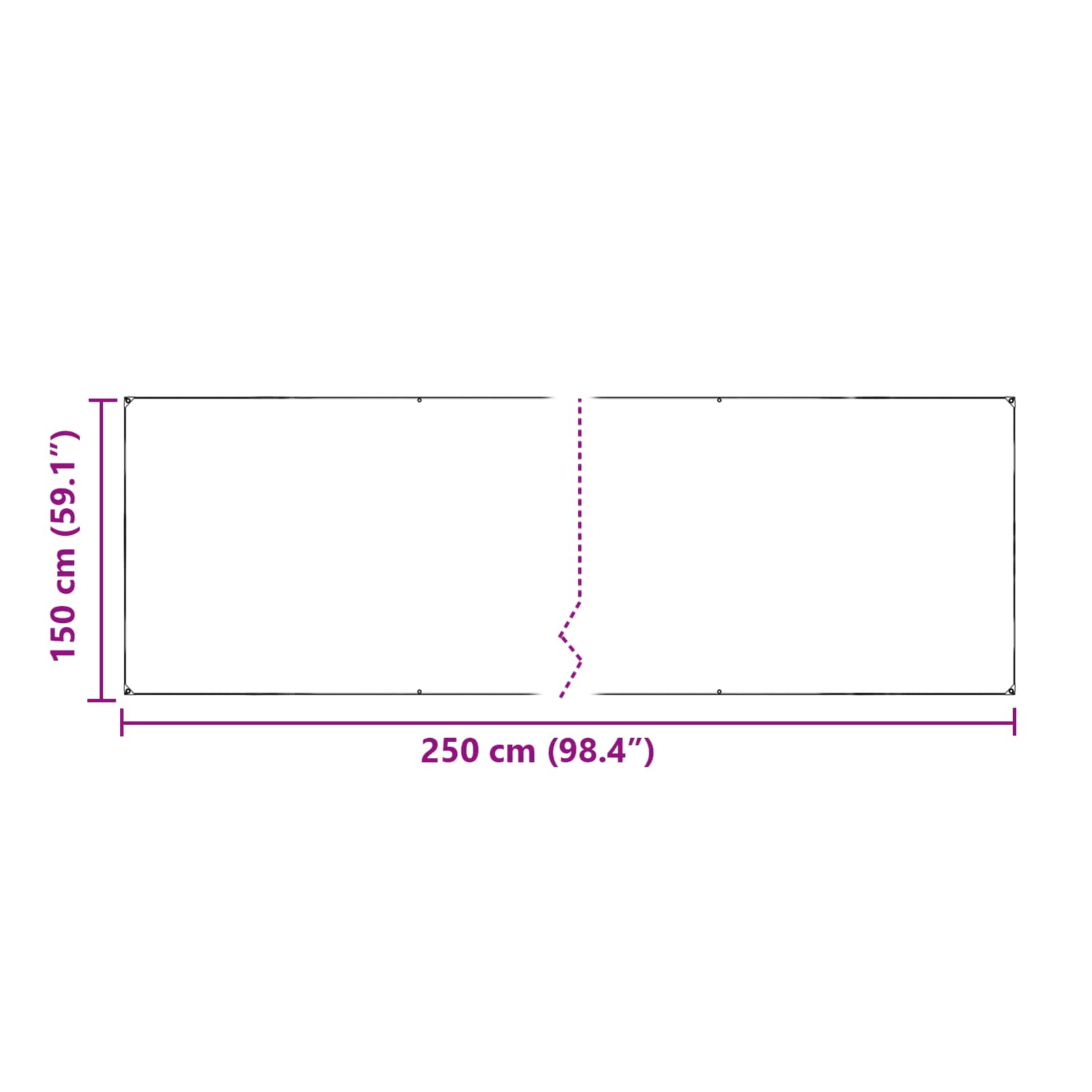 Copertura per Piante Trasparente 2,5 x 1,5 m PVC
