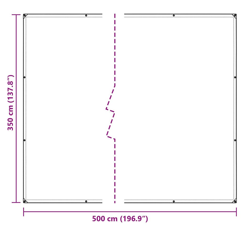 Copertura per Piante Trasparente 5 × 3,5 m PVC