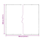 Copertura per Piante Trasparente 7 x 4 m PVC