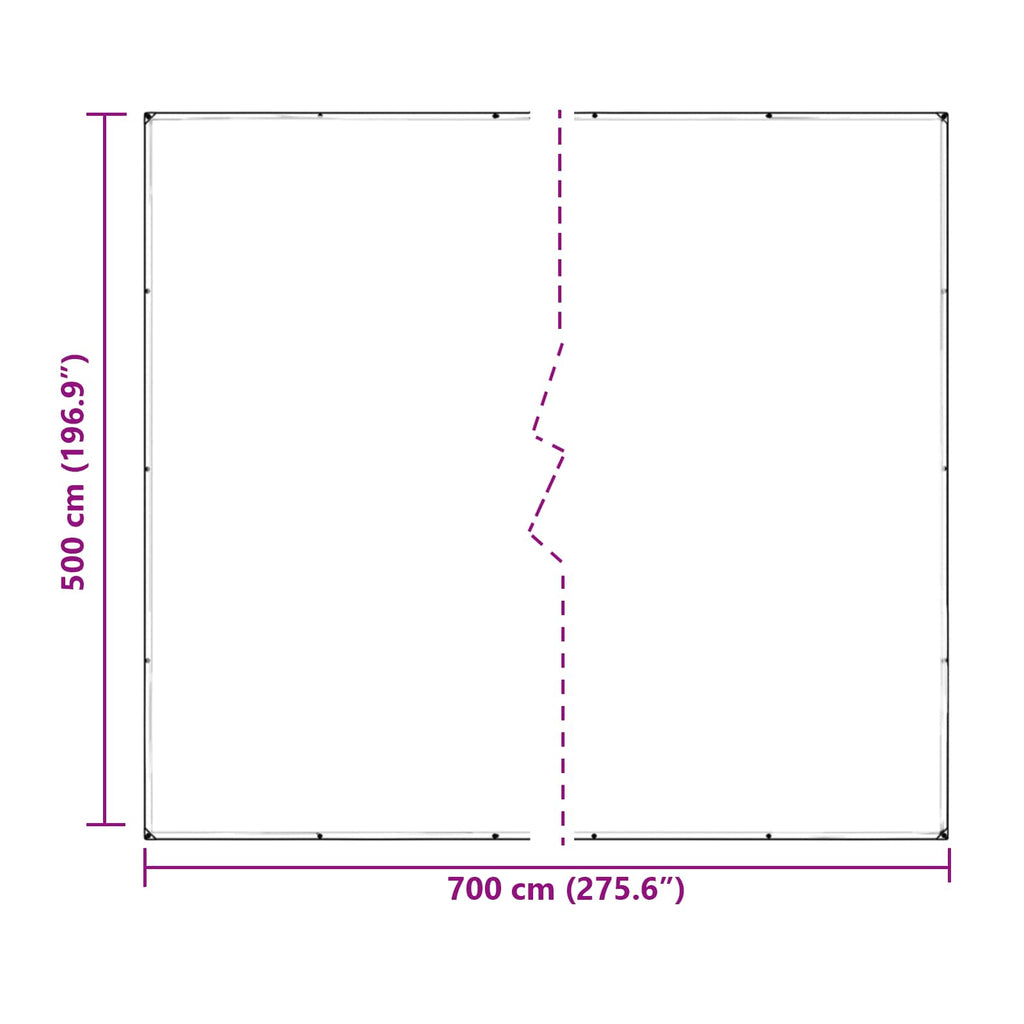 Copertura per Piante Trasparente 7 x 5 m PVC
