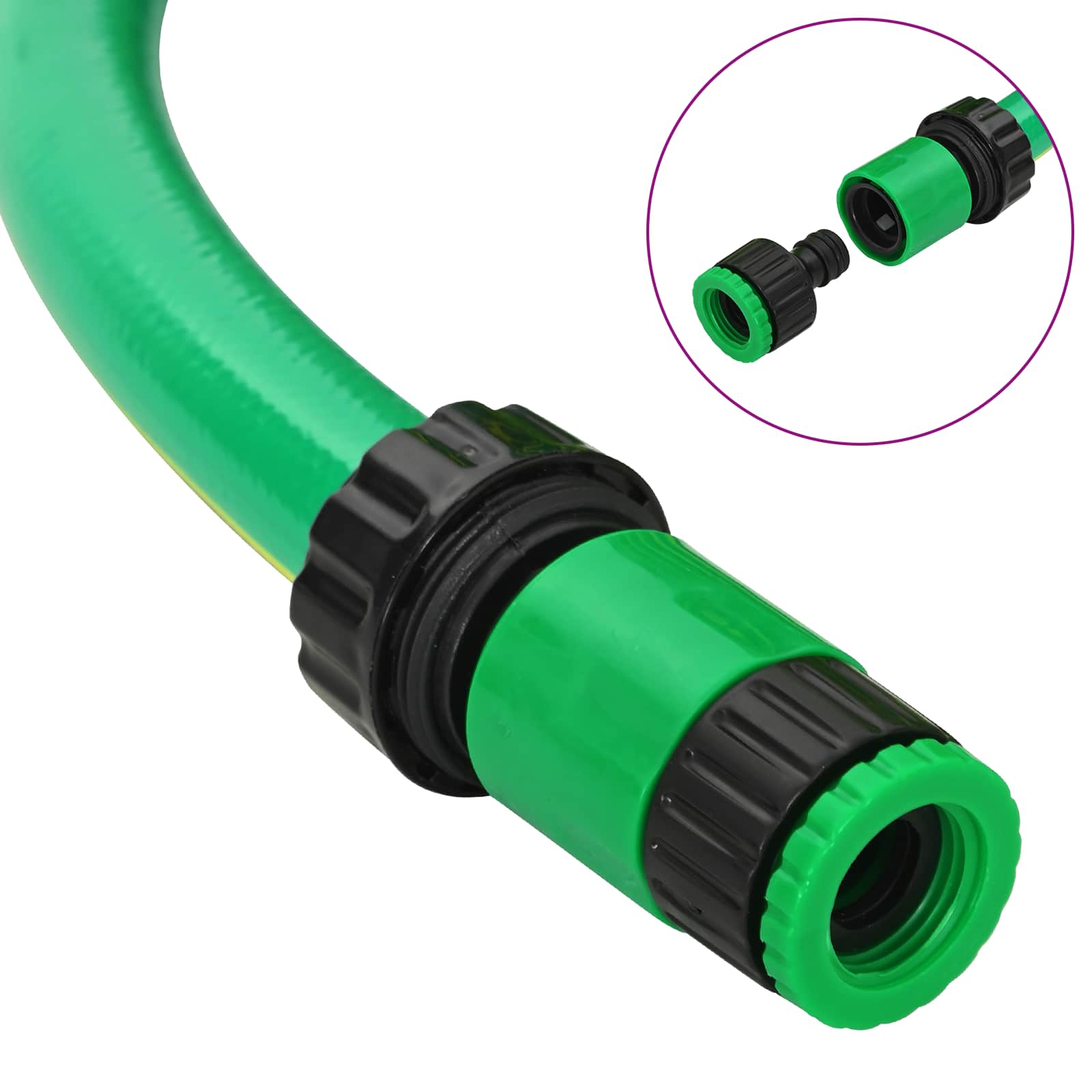 Tubo da Giardino 5-Ply Verde e Giallo 12 mm 30 m PVC