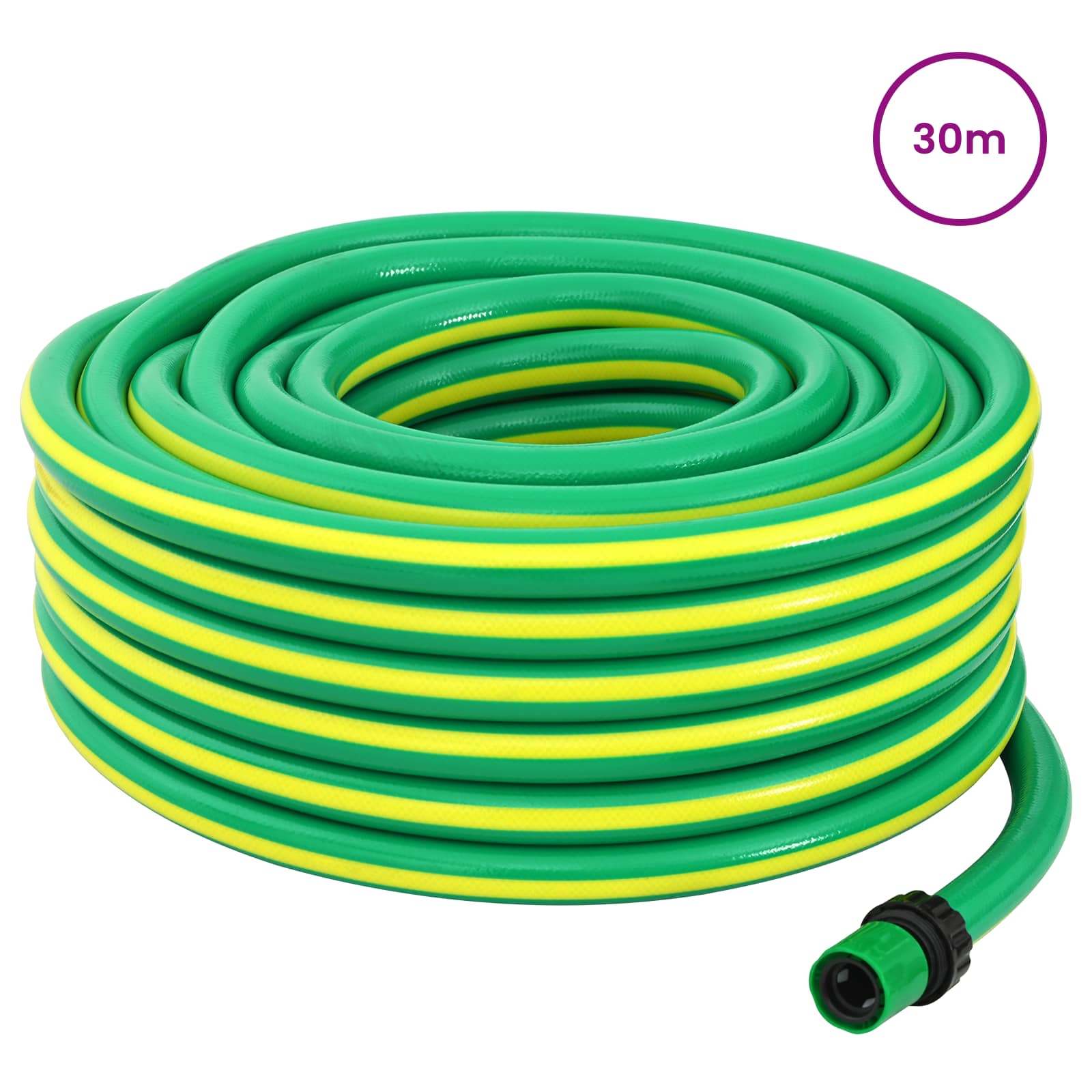 Tubo da Giardino 5-Ply Verde e Giallo 3 / 4'' 30 m PVC