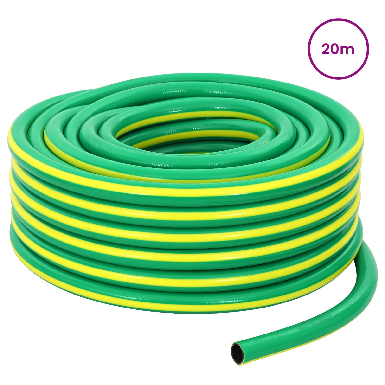 Tubo da Giardino 5-Ply Verde e Giallo 1" 20 m PVC