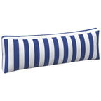 Cuscino da Esterno 3 pcs Blu e Bianco 103 x 58 x 10 cm Tessuto
