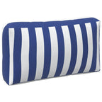 Cuscino da Esterno 3 pcs Blu e Bianco 103 x 58 x 10 cm Tessuto