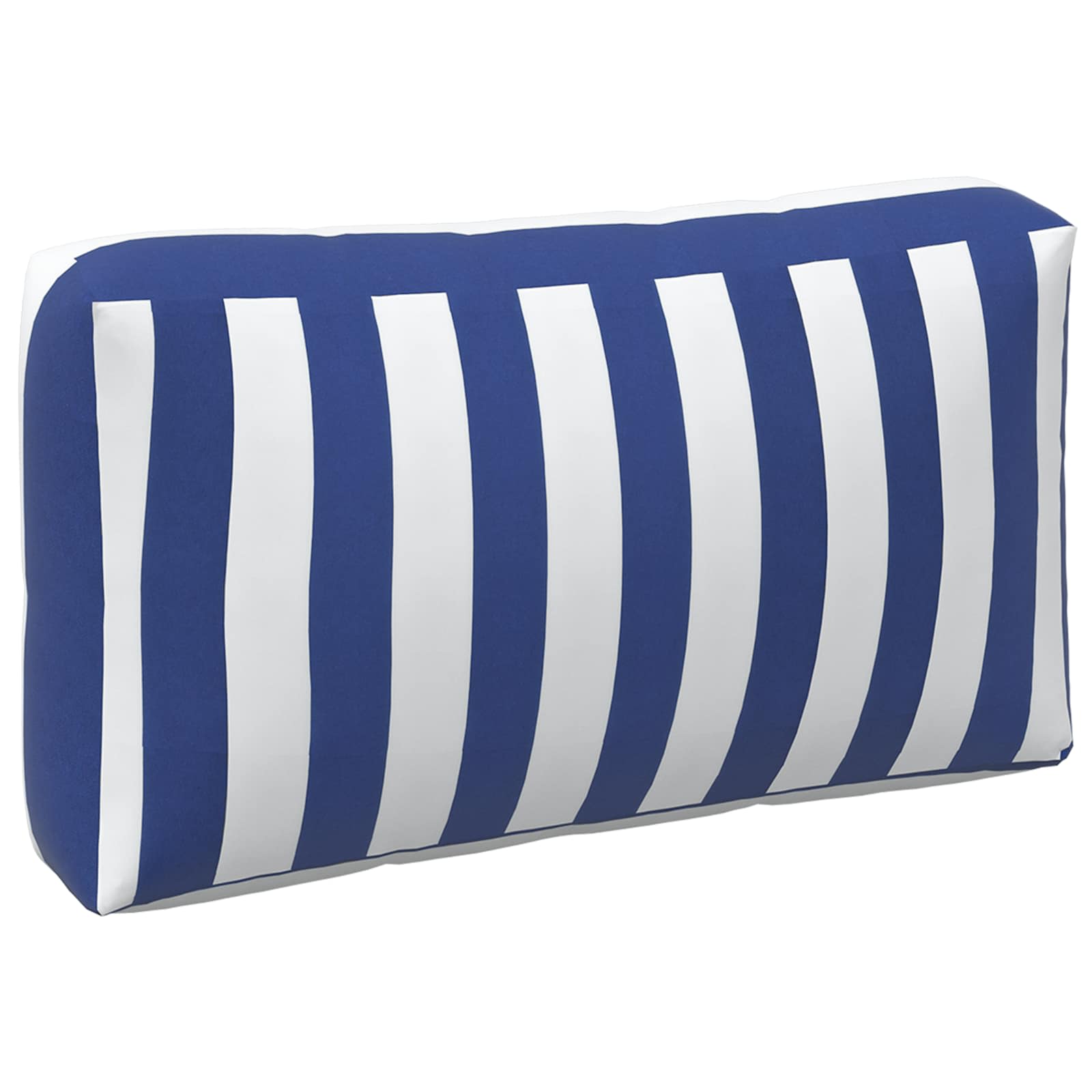 Cuscino da Esterno 3 pcs Blu e Bianco 103 x 58 x 10 cm Tessuto