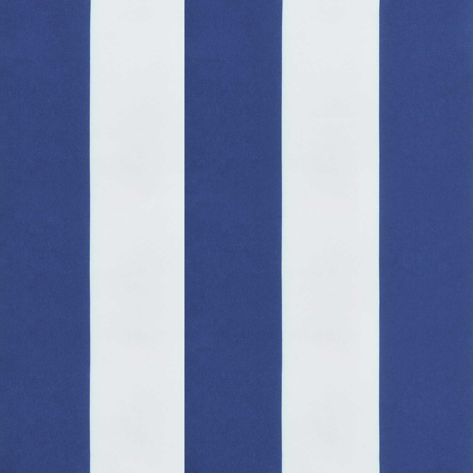 Cuscino da Esterno 3 pcs Blu e Bianco 103 x 58 x 10 cm Tessuto