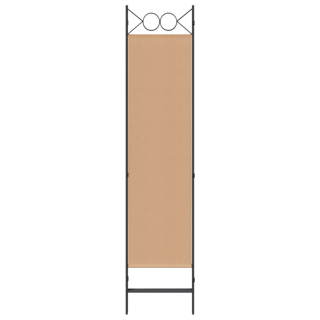Paravento a 3 pannelli Beige 120 x 180 cm Tessuto