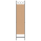 Paravento a 3 pannelli Beige 120 x 180 cm Tessuto