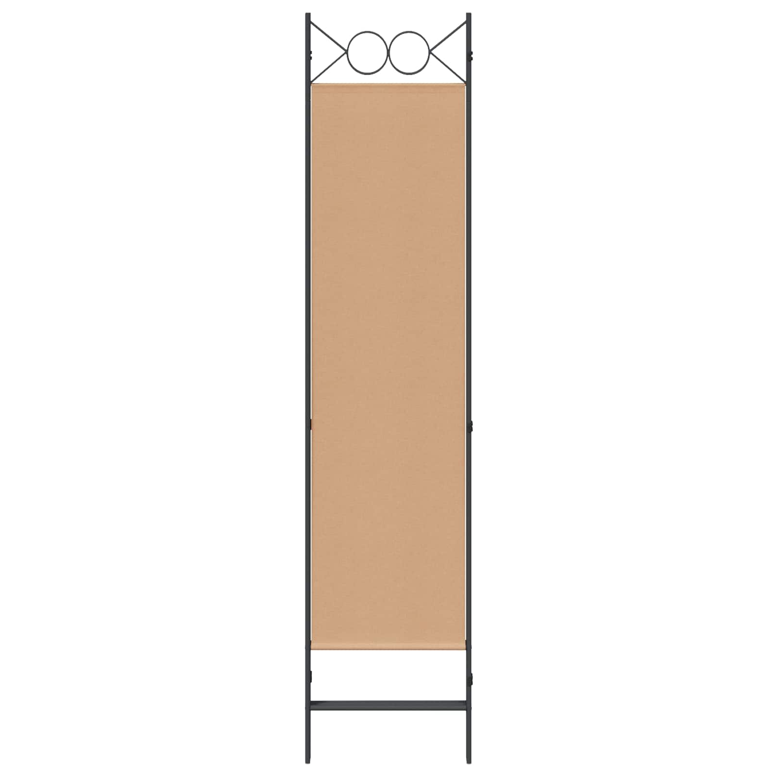 Paravento a 3 pannelli Beige 120 x 180 cm Tessuto