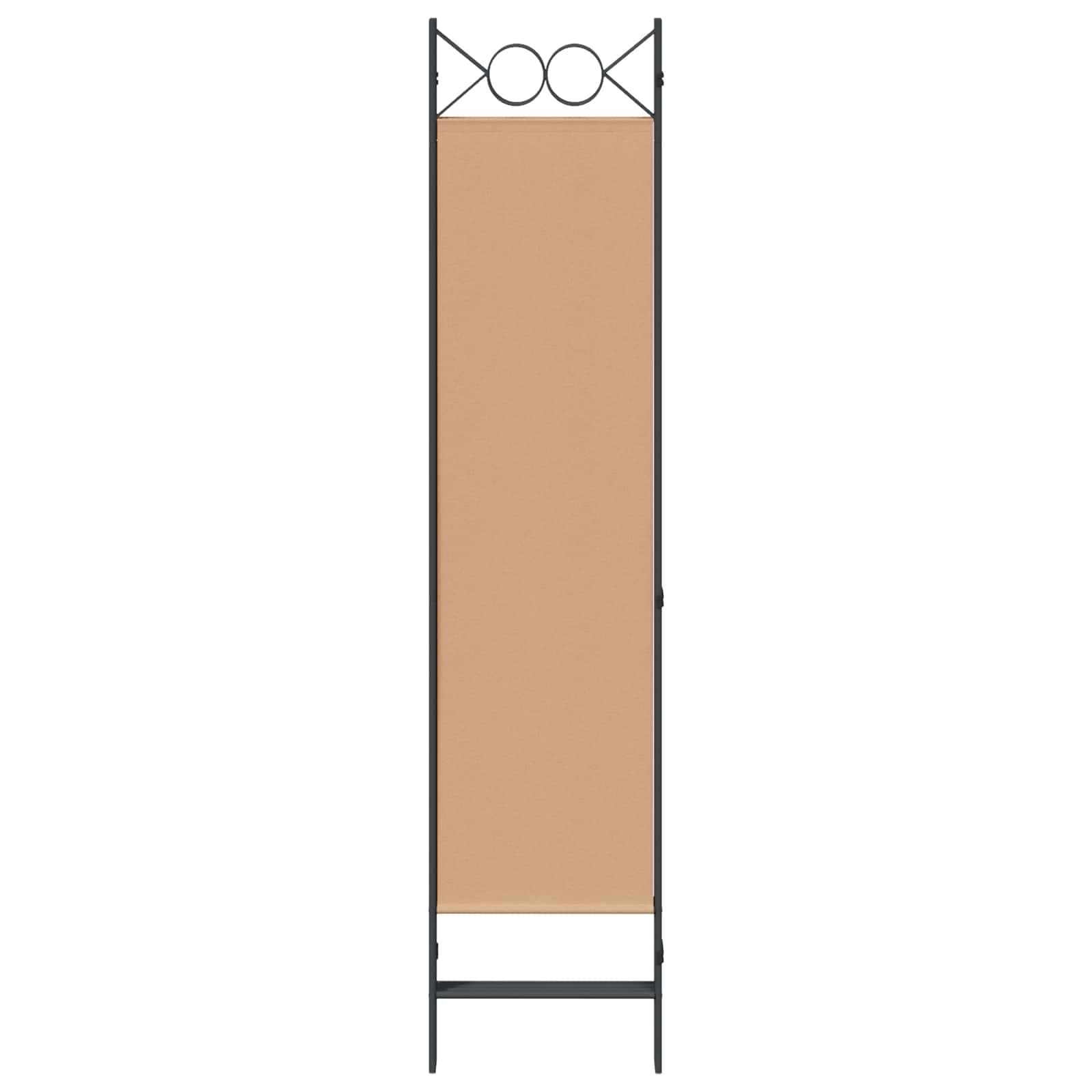 Paravento a 4 Pannelli Beige 160 x 180 cm Tessuto
