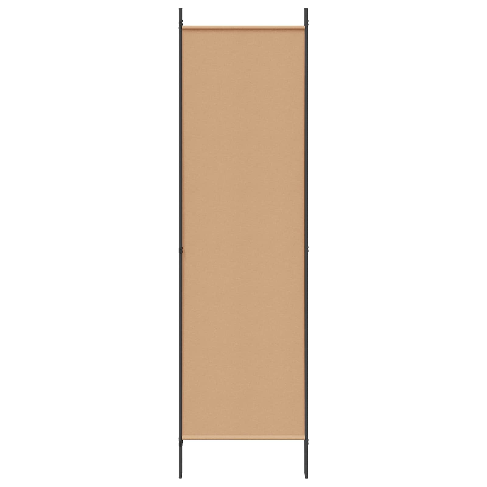 Paravento a 4 Pannelli Beige 200 x 180 cm Tessuto