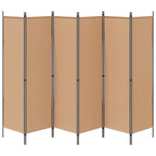 Divisore per Stanza a 6 Pannelli Beige 300 x 180 cm Tessuto