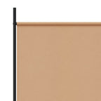 Paravento a 3 pannelli Beige 260 x 180 cm Tessuto
