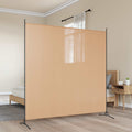 Divider per Stanze a Pannello Singolo Beige 175 x 180 cm