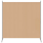 Divider per Stanze a Pannello Singolo Beige 175 x 180 cm