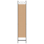 Paravento a 3 pannelli Beige 120 x 200 cm Tessuto