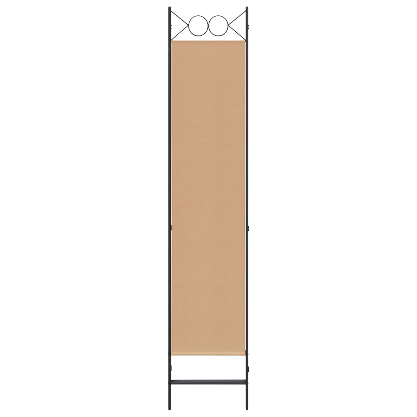 Paravento a 3 pannelli Beige 120 x 200 cm Tessuto