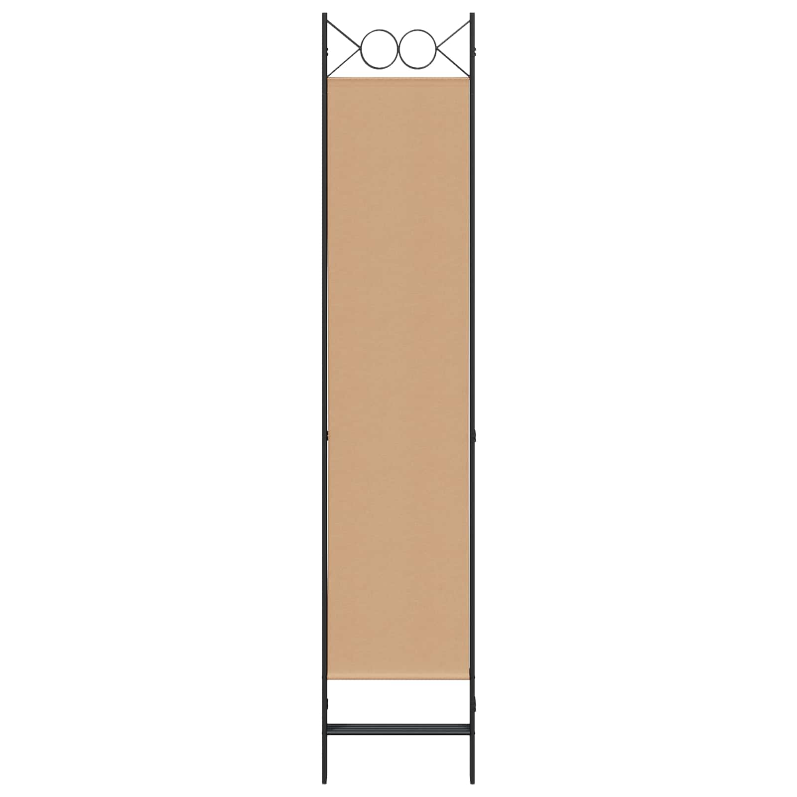 Paravento a 4 Pannelli Beige 160 x 200 cm Tessuto