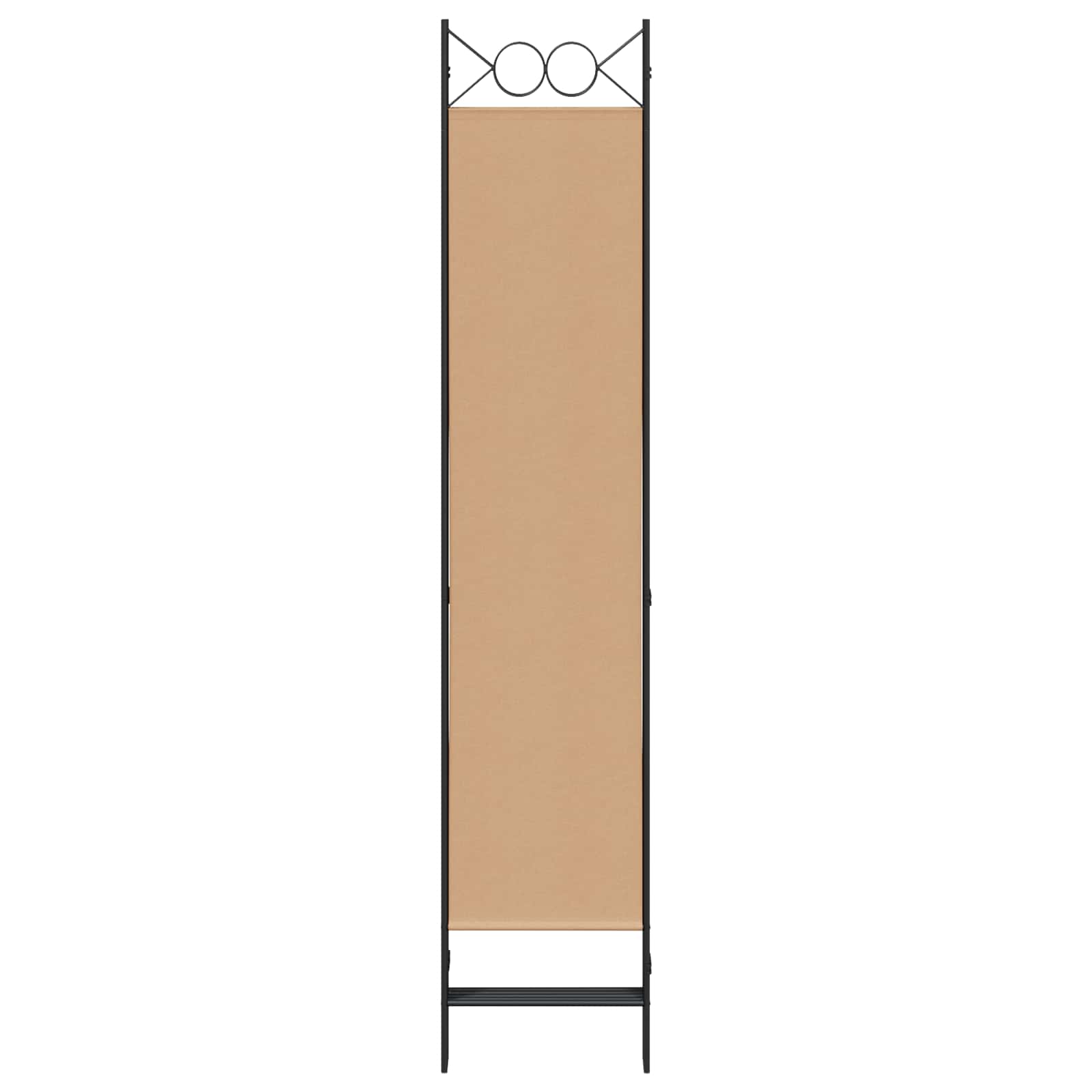 Paravento a 5 Pannelli Beige 200 x 200 cm Tessuto