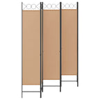 Divisore per Stanza a 6 Pannelli Beige 240 x 200 cm Tessuto