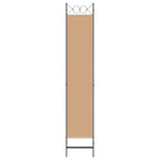 Paravento a 3 pannelli Beige 120 x 220 cm Tessuto