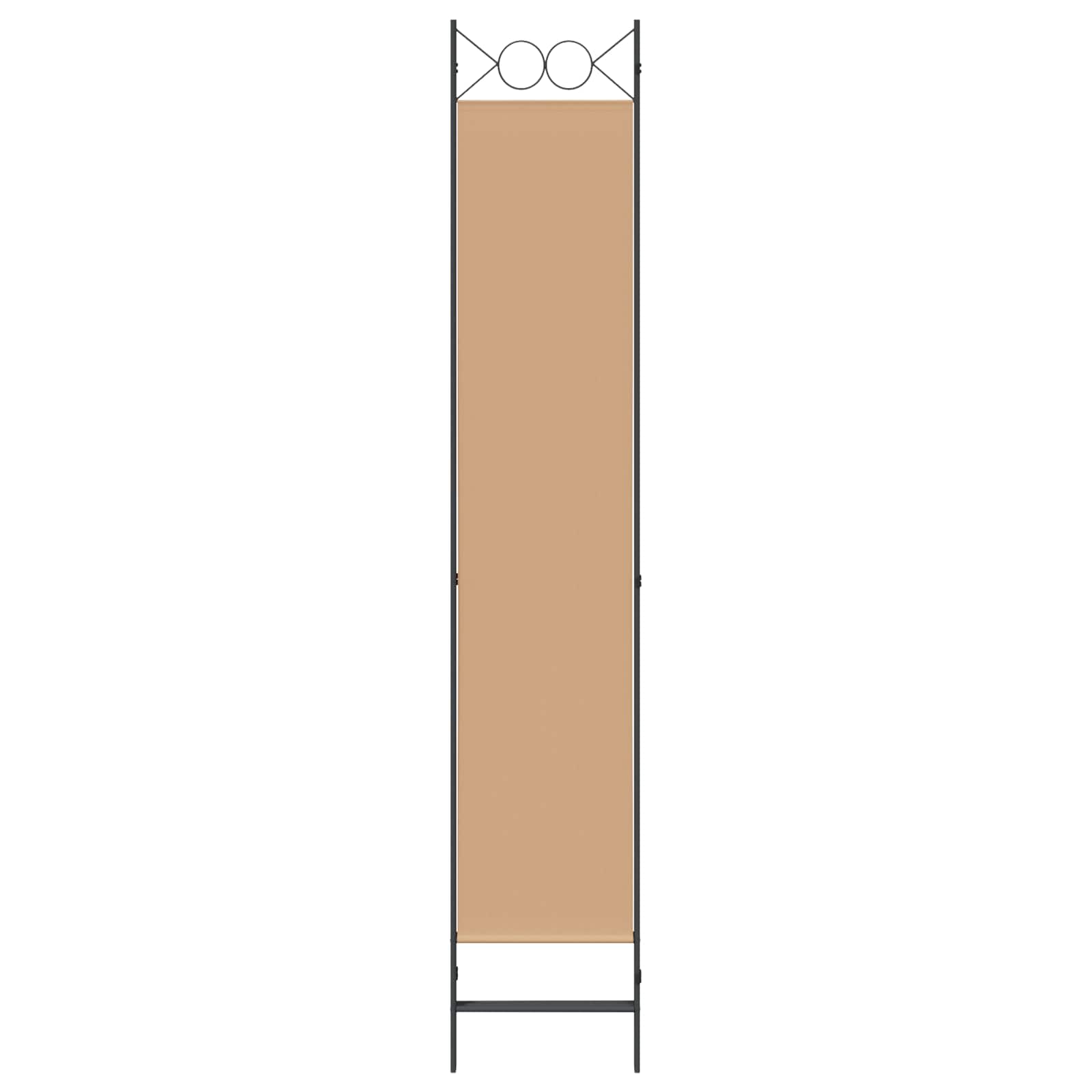 Paravento a 3 pannelli Beige 120 x 220 cm Tessuto