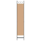 Paravento a 4 Pannelli Beige 160 x 220 cm Tessuto