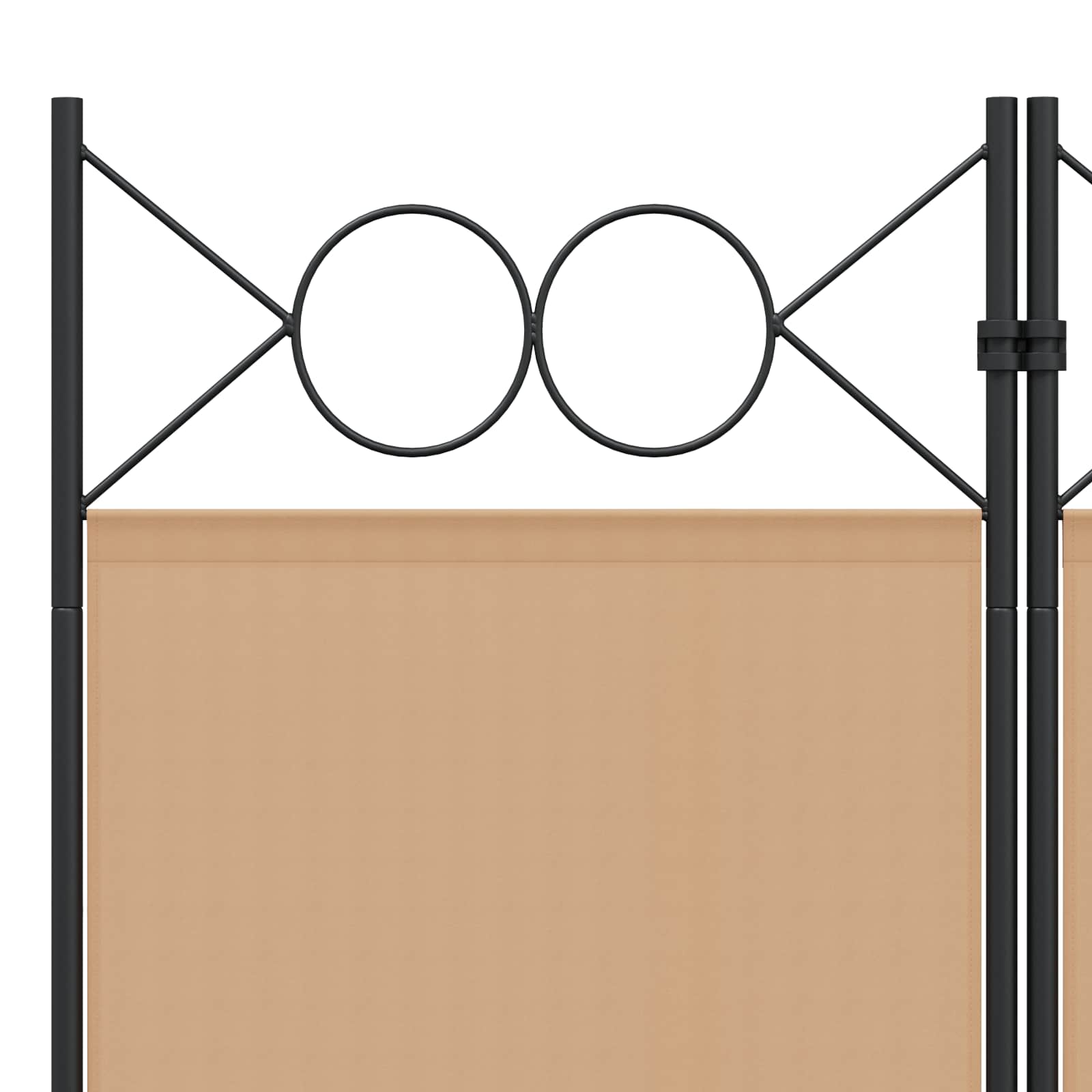Divisore per Stanza a 6 Pannelli Beige 240 x 220 cm Tessuto