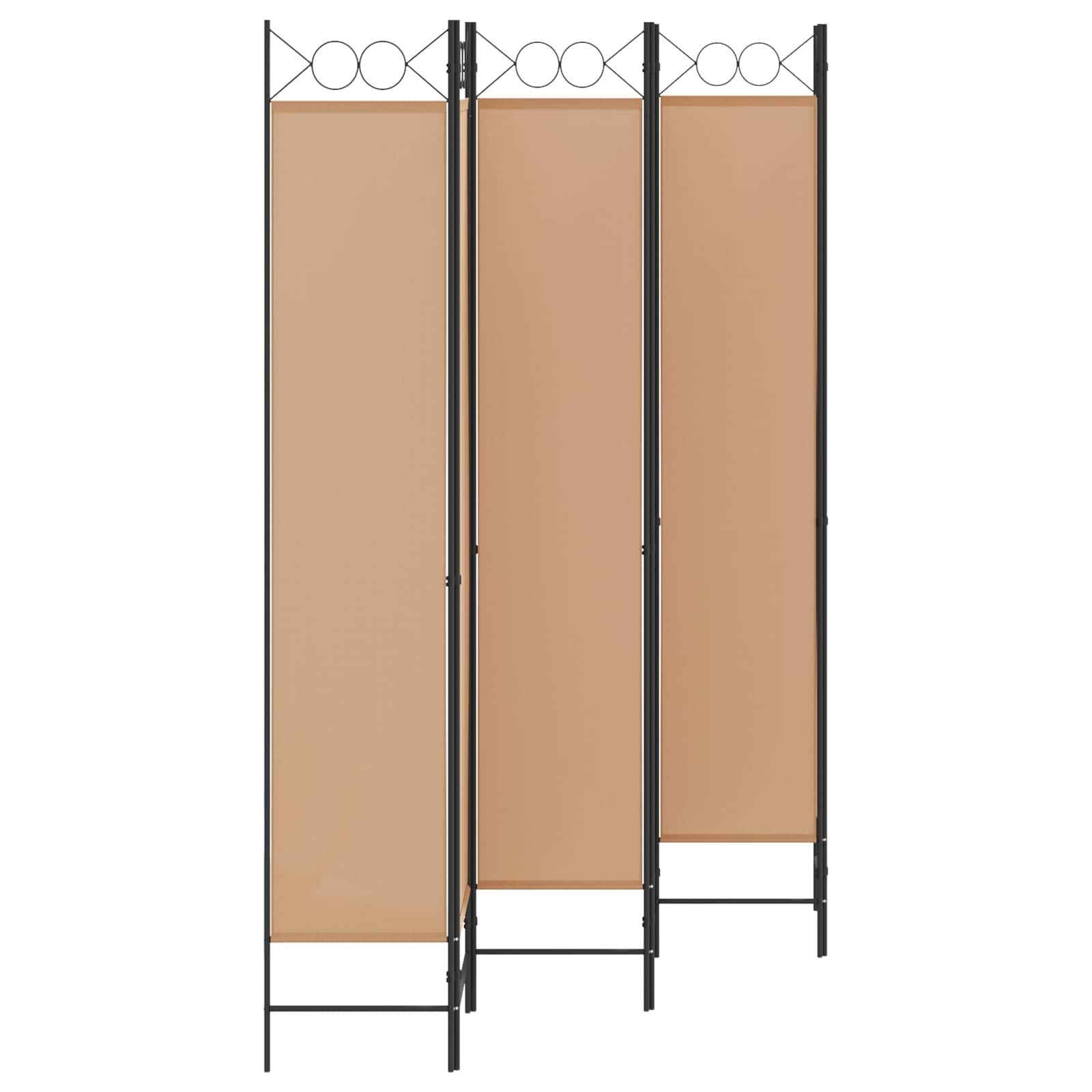 Divisore per Stanza a 6 Pannelli Beige 240 x 220 cm Tessuto