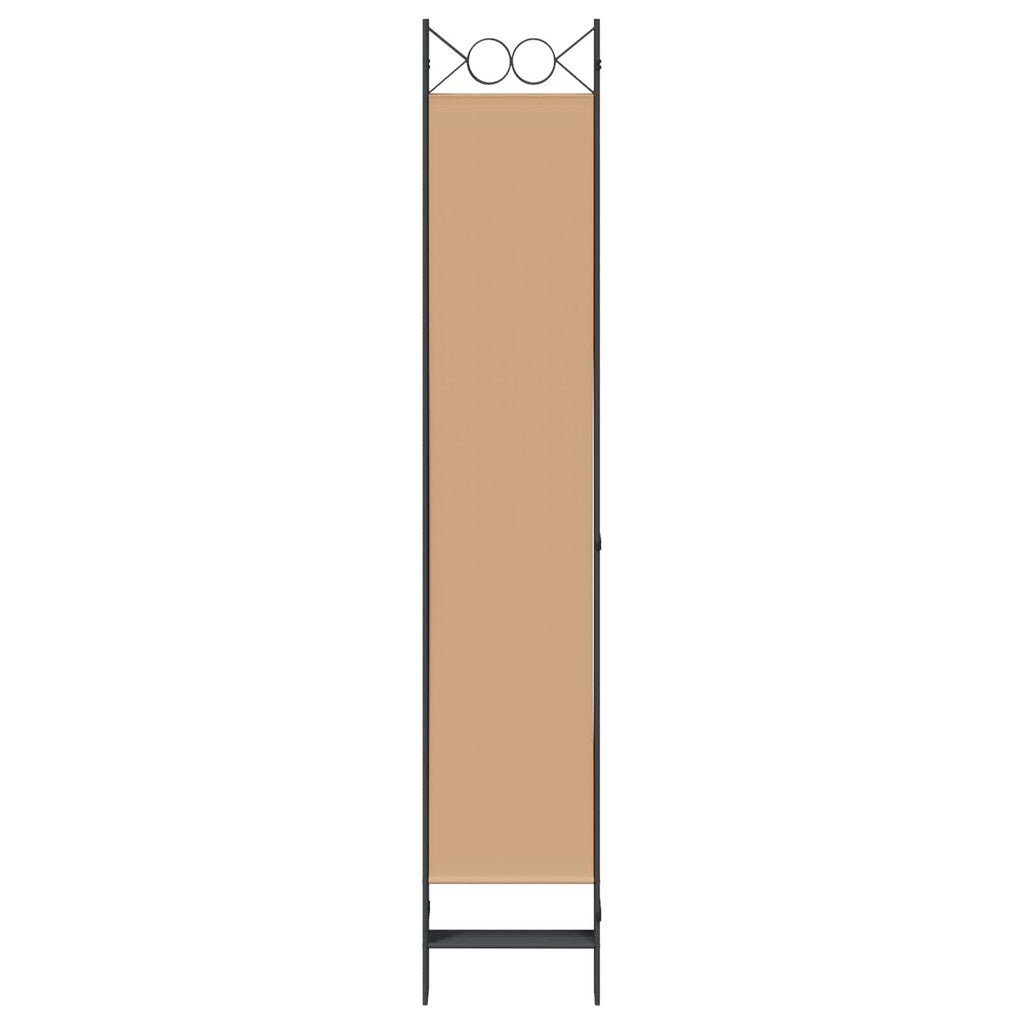 Divisore per Stanza a 6 Pannelli Beige 240 x 220 cm Tessuto